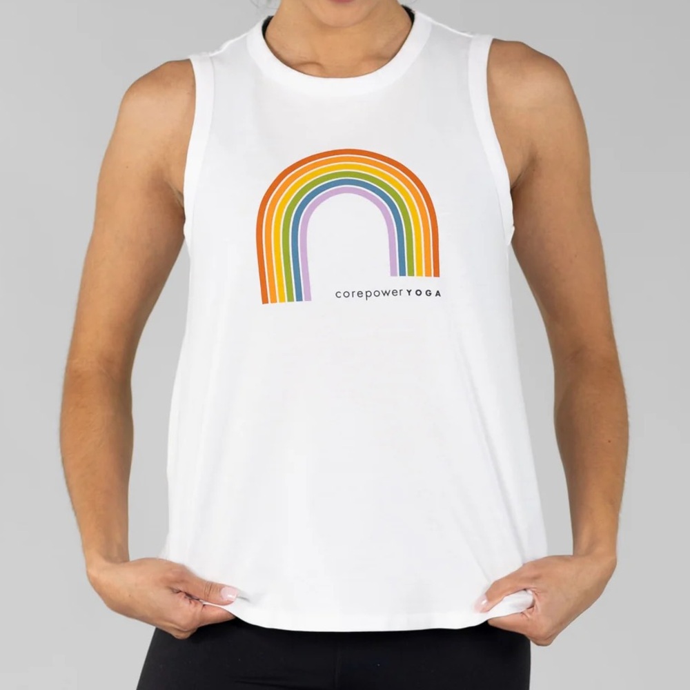 ✨COREPOWER YOGA✨Core Power Pride Tank Top Rainbow
